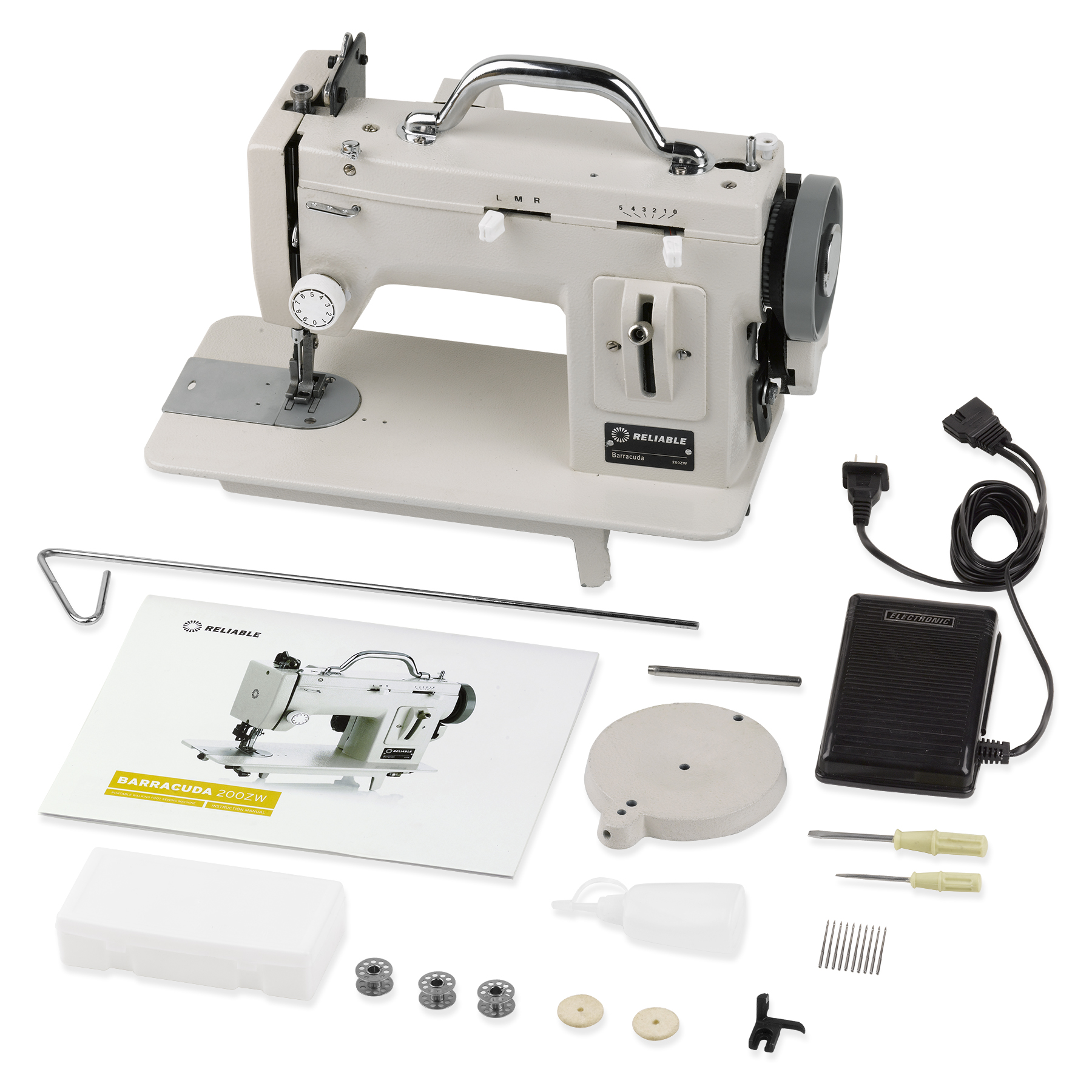 Reliable Barracuda 200ZW Zig Zag Portable Sewing Machine - Sewing Gold